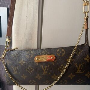 Louis Vuitton Monogram Brown Crossbody with Gold Hardware